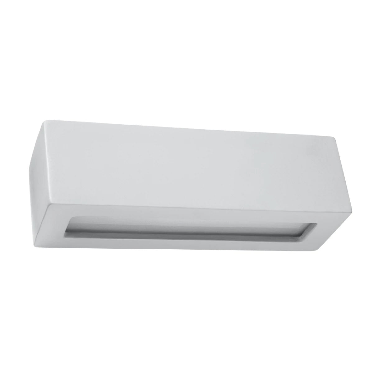 Ceramic Wall Light With Vega Glass Lamp - Cafe Au Lait