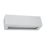 Ceramic Wall Light With Vega Glass Lamp - Cafe Au Lait
