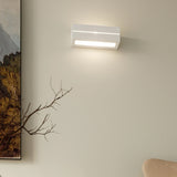 Ceramic Wall Light With Vega Line Glass Lamp - Cafe Au Lait