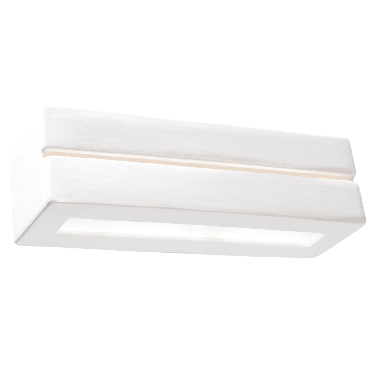 Ceramic Wall Light With Vega Line Glass Lamp - Cafe Au Lait