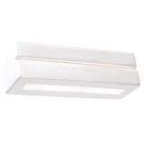 Ceramic Wall Light With Vega Line Glass Lamp - Cafe Au Lait