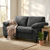 Chenille Fabric 2 Seater Sofa 156cm Wide - Velmora