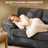 Chenille Fabric 2 Seater Sofa 156cm Wide - Velmora