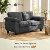 Chenille Fabric 2 Seater Sofa 156cm Wide - Velmora