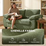 Chenille Fabric 2 Seater Sofa 156cm Wide - Velmora