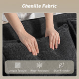 Chenille Fabric 2 Seater Sofa Bed 167cm Wide - Velmora