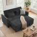 Chenille Fabric 2 Seater Sofa Bed 167cm Wide - Velmora