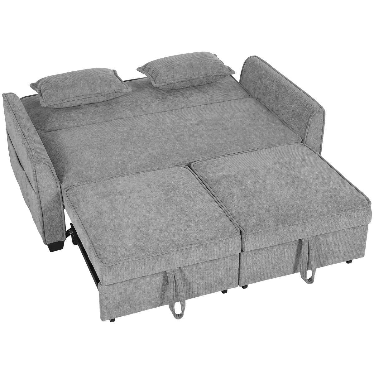 Chenille Fabric 2 Seater Sofa Bed 167cm Wide - Velmora