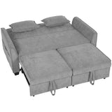 Chenille Fabric 2 Seater Sofa Bed 167cm Wide - Velmora
