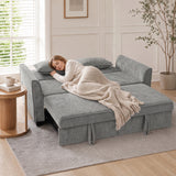 Chenille Fabric 2 Seater Sofa Bed 167cm Wide - Velmora