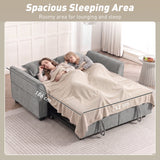 Chenille Fabric 2 Seater Sofa Bed 167cm Wide - Velmora