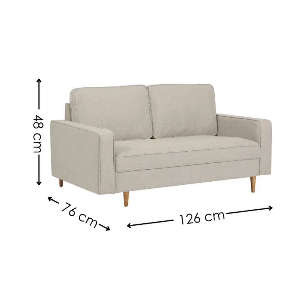 Chenille Fabric 2 Seater Sofa - Henrietta