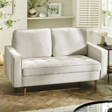Chenille Fabric 2 Seater Sofa - Henrietta