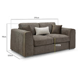 Chenille Fabric 2 Seater Sofa - Naples