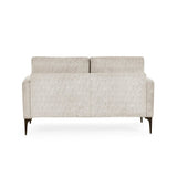 Chenille Fabric 2 Seater Sofa With Slim Black Legs - Carrera