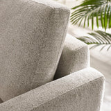 Chenille Fabric 2 Seater Sofa With Slim Black Legs - Carrera