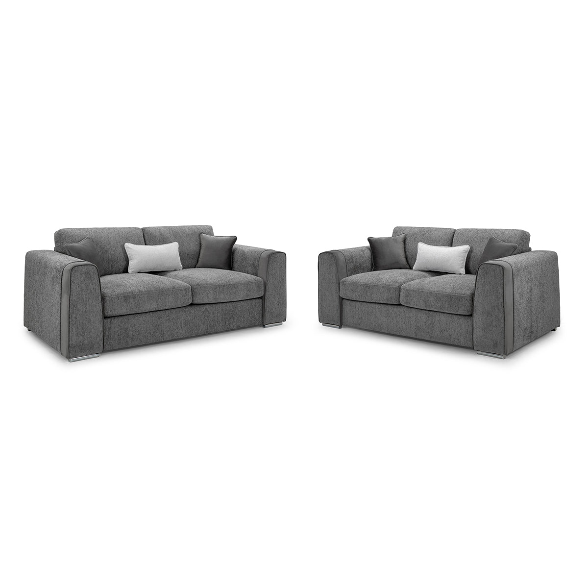 Chenille Fabric 3 + 2 Seater Sofa Set - Naples