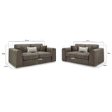 Chenille Fabric 3 + 2 Seater Sofa Set - Naples