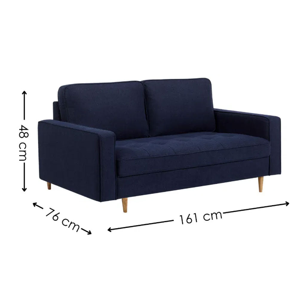 Chenille Fabric 3 Seater Sofa - Henrietta