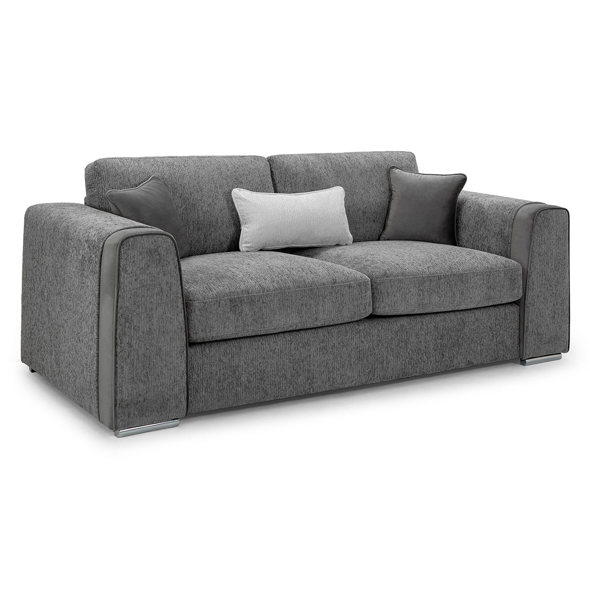 Chenille Fabric 3 Seater Sofa - Naples