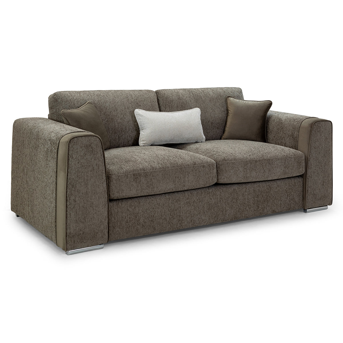 Chenille Fabric 3 Seater Sofa - Naples