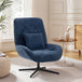 Chenille Fabric Accent Chair 72cm Wide With Lumbar Pillow - Velmora