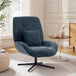 Chenille Fabric Accent Chair 72cm Wide With Lumbar Pillow - Velmora