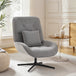 Chenille Fabric Accent Chair 72cm Wide With Lumbar Pillow - Velmora
