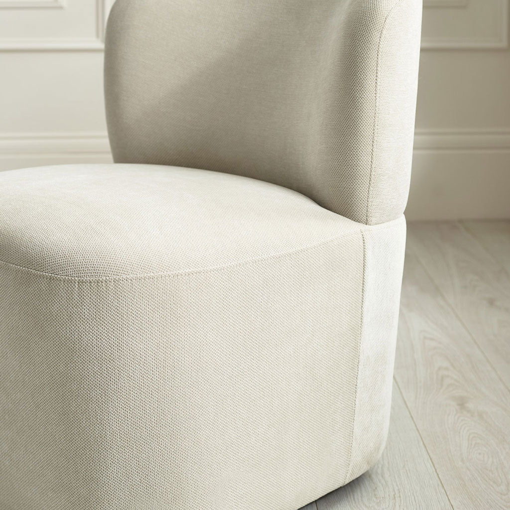 Chenille Fabric Accent Chair - Lunetta