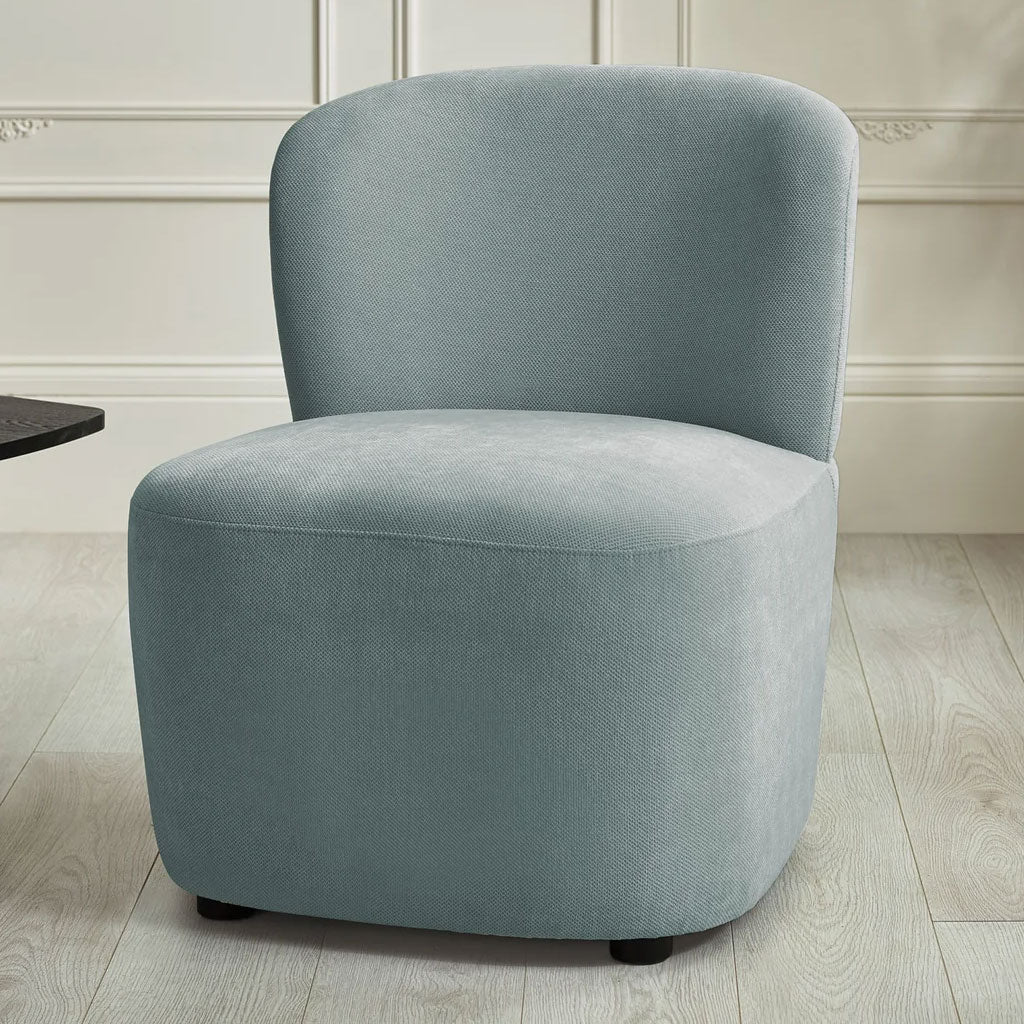 Chenille Fabric Accent Chair - Lunetta
