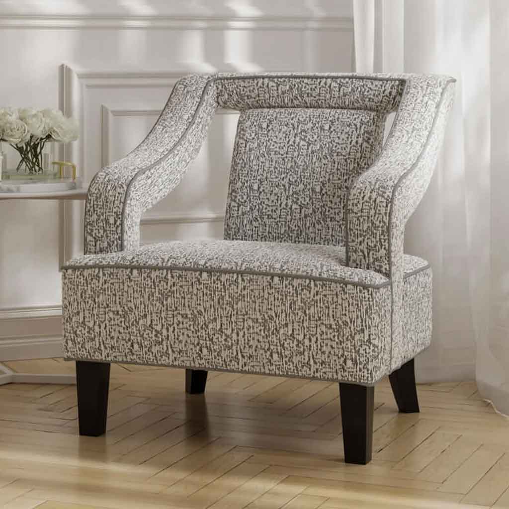 Chenille Fabric Accent Chair - Sofia