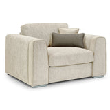 Chenille Fabric Armchair - Naples