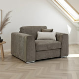 Chenille Fabric Armchair - Naples