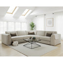 Chenille Fabric Corner Sofa Large - Naples