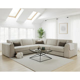 Chenille Fabric Corner Sofa Large - Naples