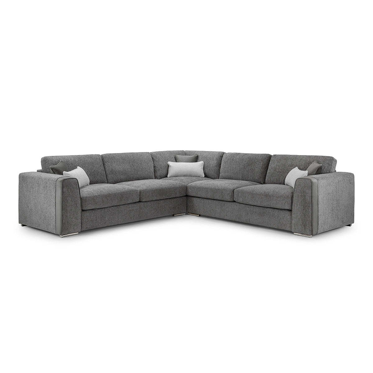 Chenille Fabric Corner Sofa Large - Naples
