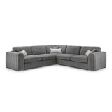 Chenille Fabric Corner Sofa Large - Naples