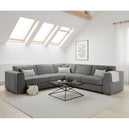 Chenille Fabric Corner Sofa Large - Naples