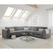 Chenille Fabric Corner Sofa Large - Naples