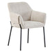 Chenille Fabric Dining Chairs 62cm Wide in Set Of 2 - Milan