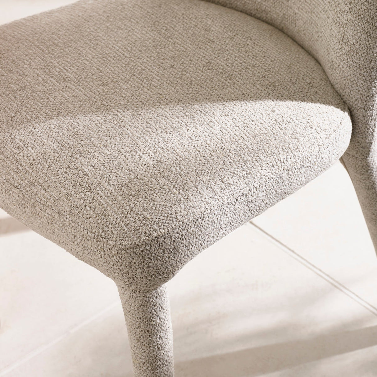 Chenille Fabric Dining Chairs in Set Of 2 - Holly