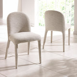 Chenille Fabric Dining Chairs in Set Of 2 - Holly