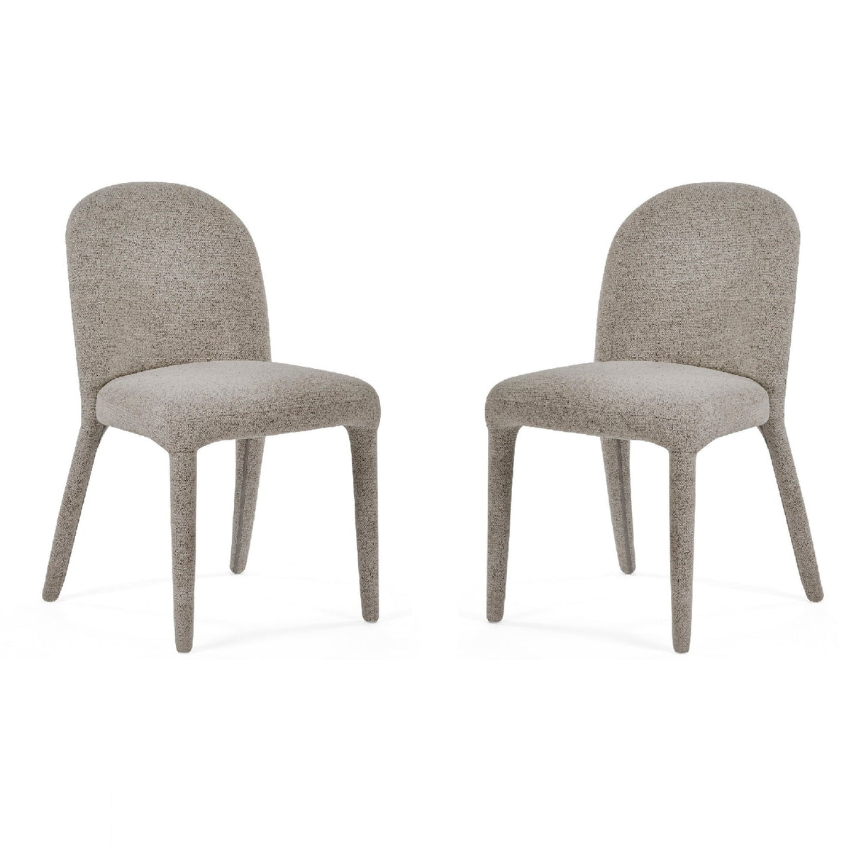 Chenille Fabric Dining Chairs in Set Of 2 - Holly