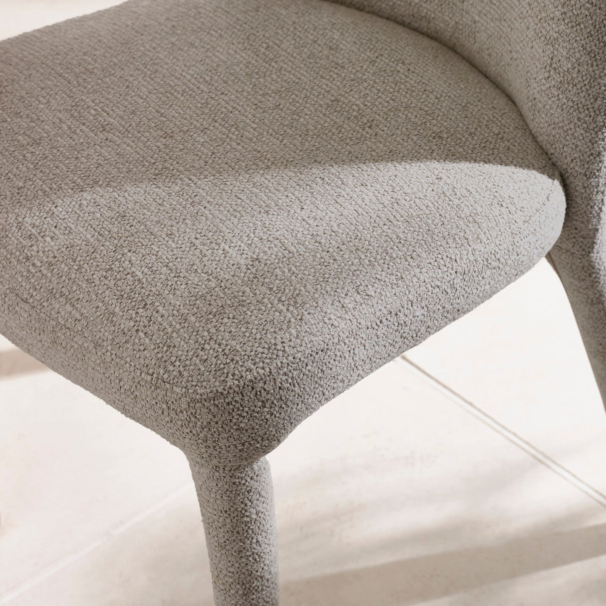 Chenille Fabric Dining Chairs in Set Of 2 - Holly
