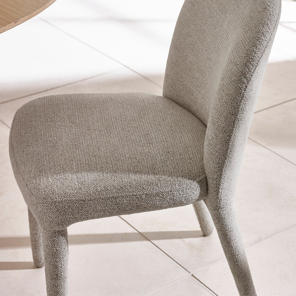 Chenille Fabric Dining Chairs in Set Of 2 - Holly