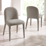 Chenille Fabric Dining Chairs in Set Of 2 - Holly