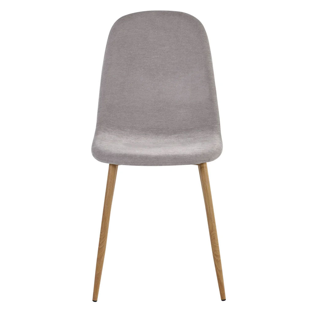 Chenille Fabric Dining Chairs in Set Of 4 - Lottie