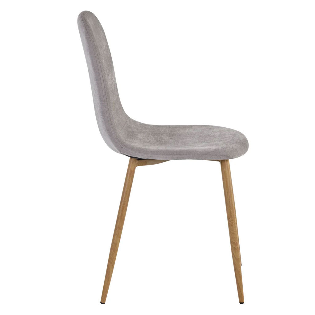 Chenille Fabric Dining Chairs in Set Of 4 - Lottie