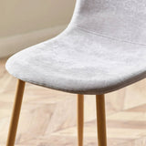 Chenille Fabric Dining Chairs in Set Of 4 - Lottie