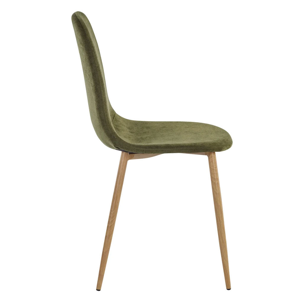 Chenille Fabric Dining Chairs in Set Of 4 - Lottie
